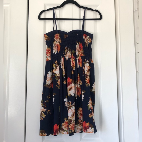Band of gypsies navy floral dress - Picture 6 of 14